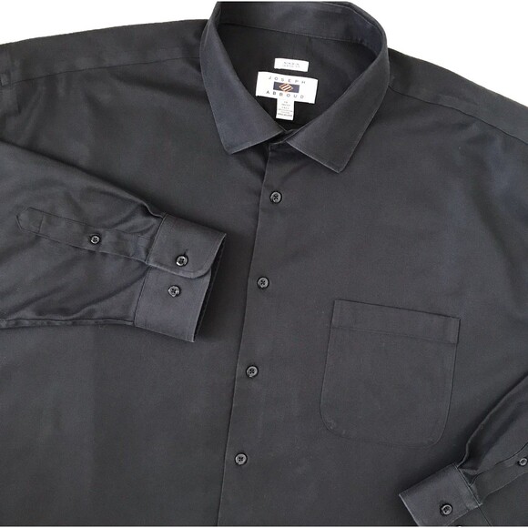 Joseph Abboud Button Up Shirt Men's 19 36/37 Black Long Sleeve Egyptian Cotton‎ - Picture 1 of 10